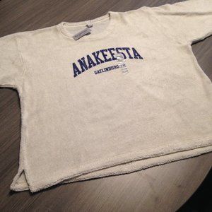 NEW! NWT 2XL Anakeesta Terry Cloth Long Sleeve Crew Neck Shirt. Gatlinburg, TN